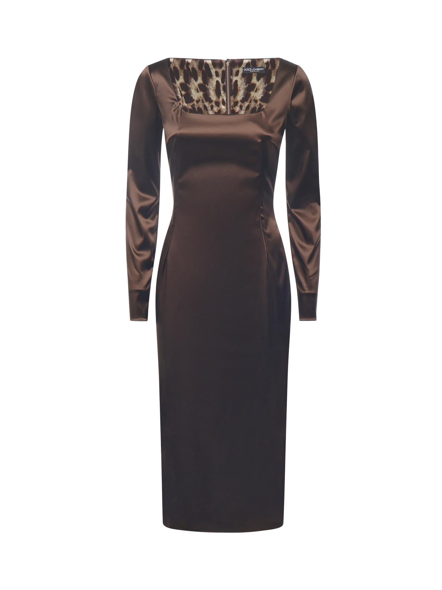Abito in raso stretch F6TYGT FURADM0694 DOLCE & GABBANA 