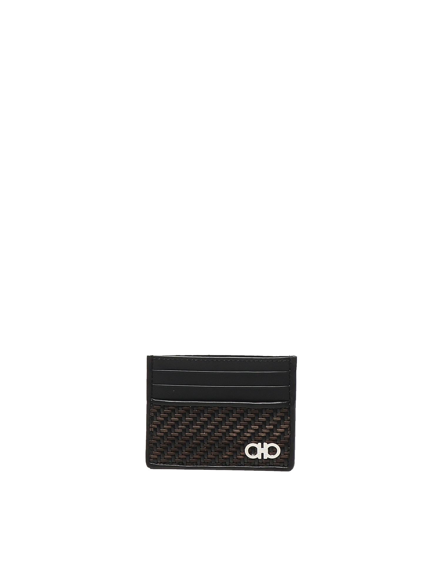 Porta carte con intreccio 661708 786404001 FERRAGAMO 