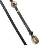Cintura sottile con placche incise in metallo 104038 A23SZ99W PINKO 
