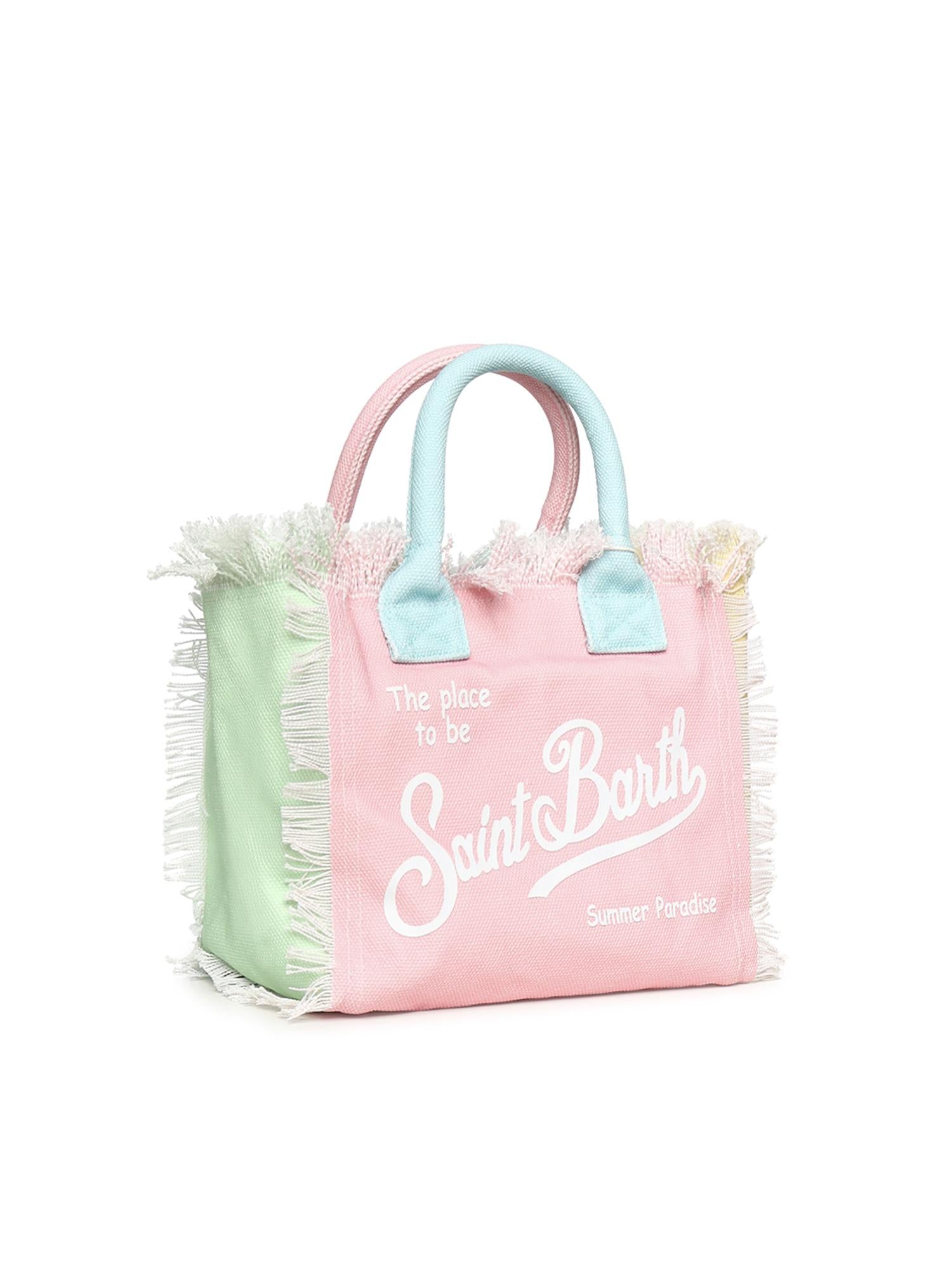 Borsa Colette in canvas con frange COL0001 02575L MC2 SAINT BARTH 