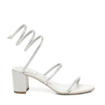 Sandali Cleo in raso con cristalli<BR/> C12037 060R001X623 RENÉ CAOVILLA 