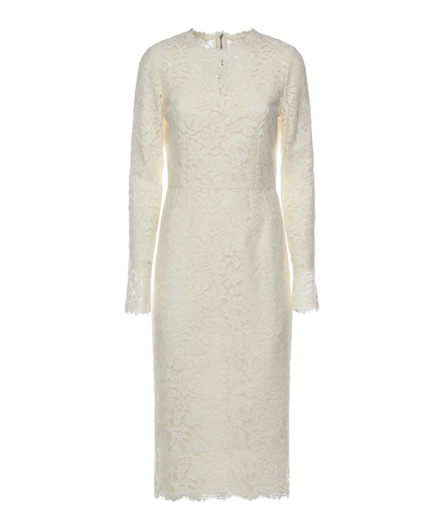 Abito in pizzo stretch F6M0DT HLMTBW0001 DOLCE & GABBANA 