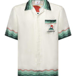Camicia in seta Montagne Ondulee MPF25SH003 05 CASABLANCA 