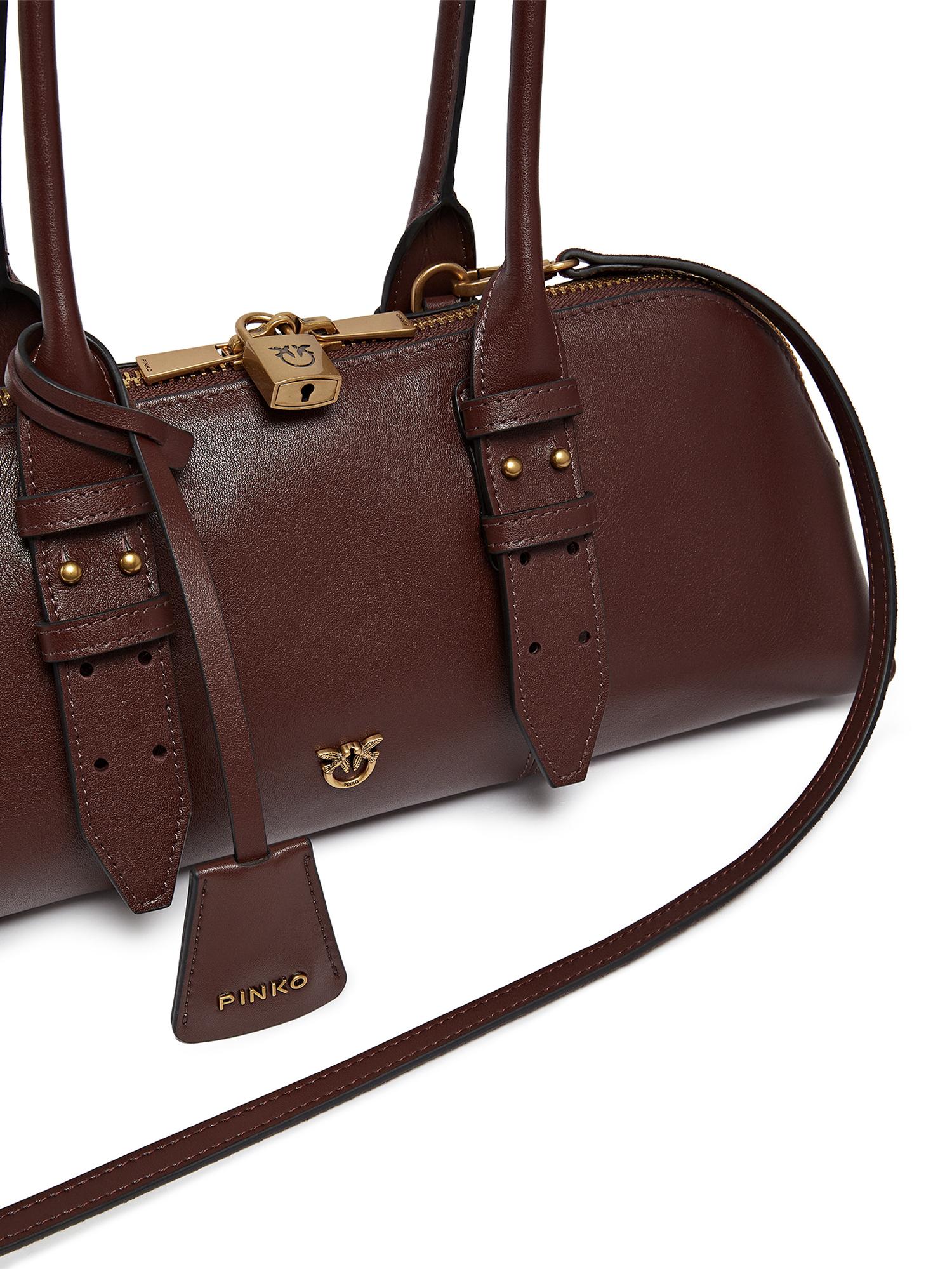 Borsa bowling Escape Bag Horizontal in pelle 106169 A0QOR49Q PINKO 