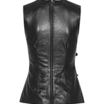 Top in pelle con bottoni 115135 100 ROTATE 