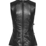 Top in pelle con bottoni 115135 100 ROTATE 