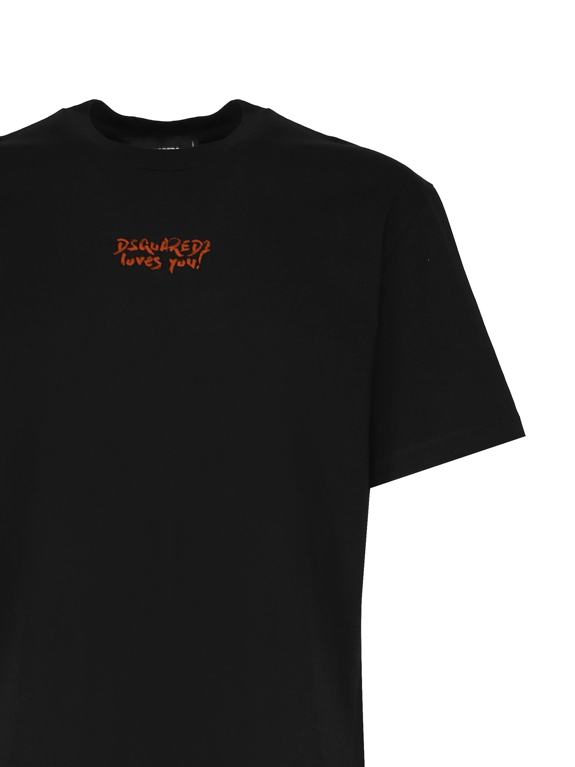 T-shirt logo in cotone S74GD1362 D20020900 DSQUARED2 