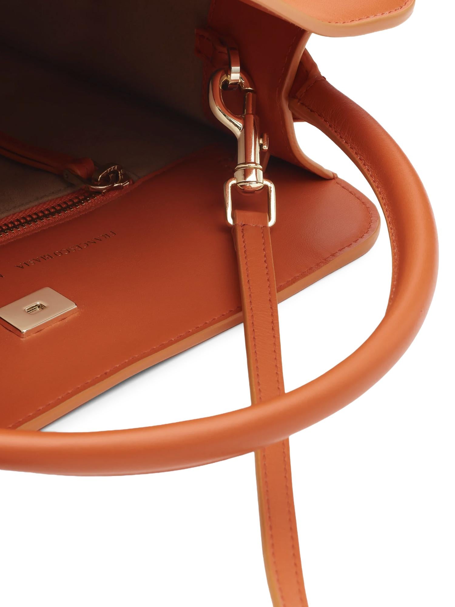 Mini bag Iconic Hot-Minute FBBP9JF03 TERRACOTTA FRANCESCO BIASIA 