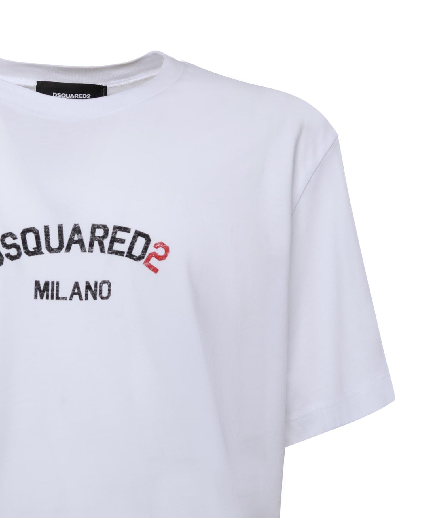 T-shirt in cotone con logo S71GD1631 D20020100 DSQUARED2 