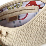 Borsa a spalla Zelda in pelle 73BS9O603 ZELDAOFF WHITE V° 73 