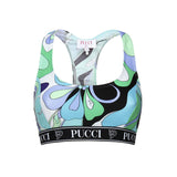 Crop top stampa orchidee 5HTP56 5H735025 PUCCI 
