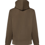 Felpa in cotone con profili Check e cappuccio 8127603 C5319 BURBERRY 