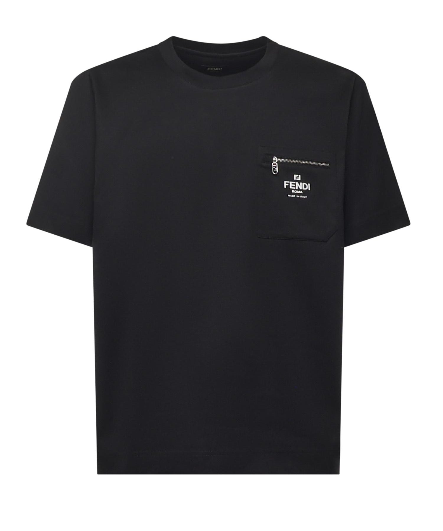 T-shirt in cotone con logo FY0936 ARYRF0QA1 FENDI 