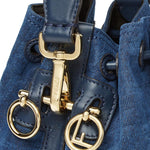 Minibag Mon Tresor in denim FF Jacquard 8BS109 AVR6F1UJW FENDI 