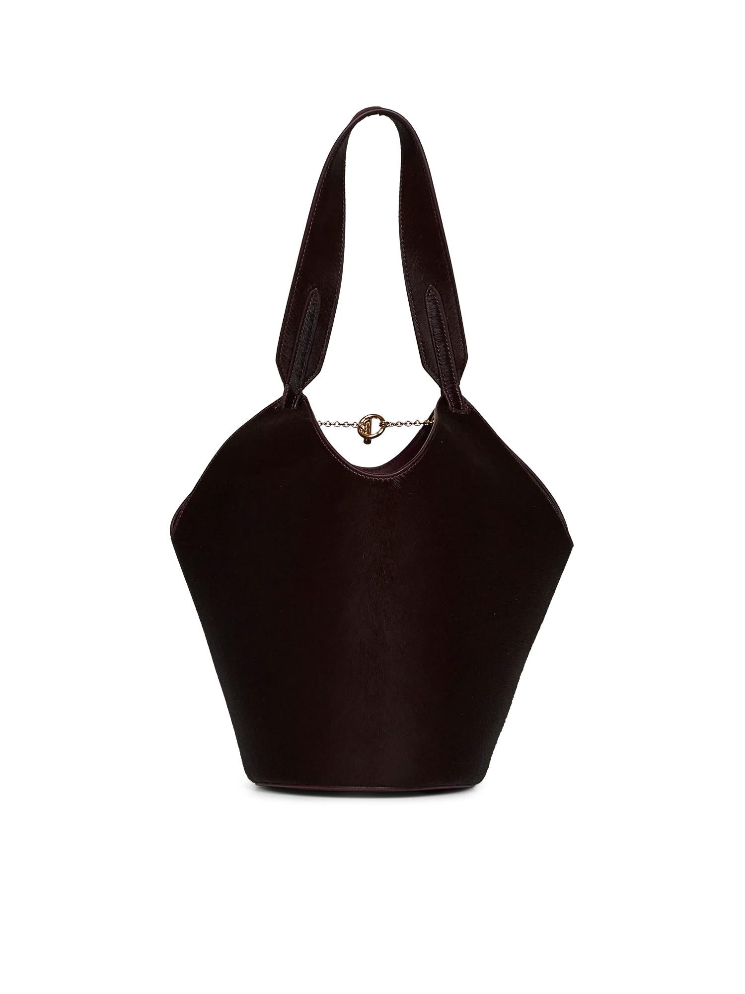 Borsa Lotus Mini in cavallino<BR/> H2056 978585 KHAITE 