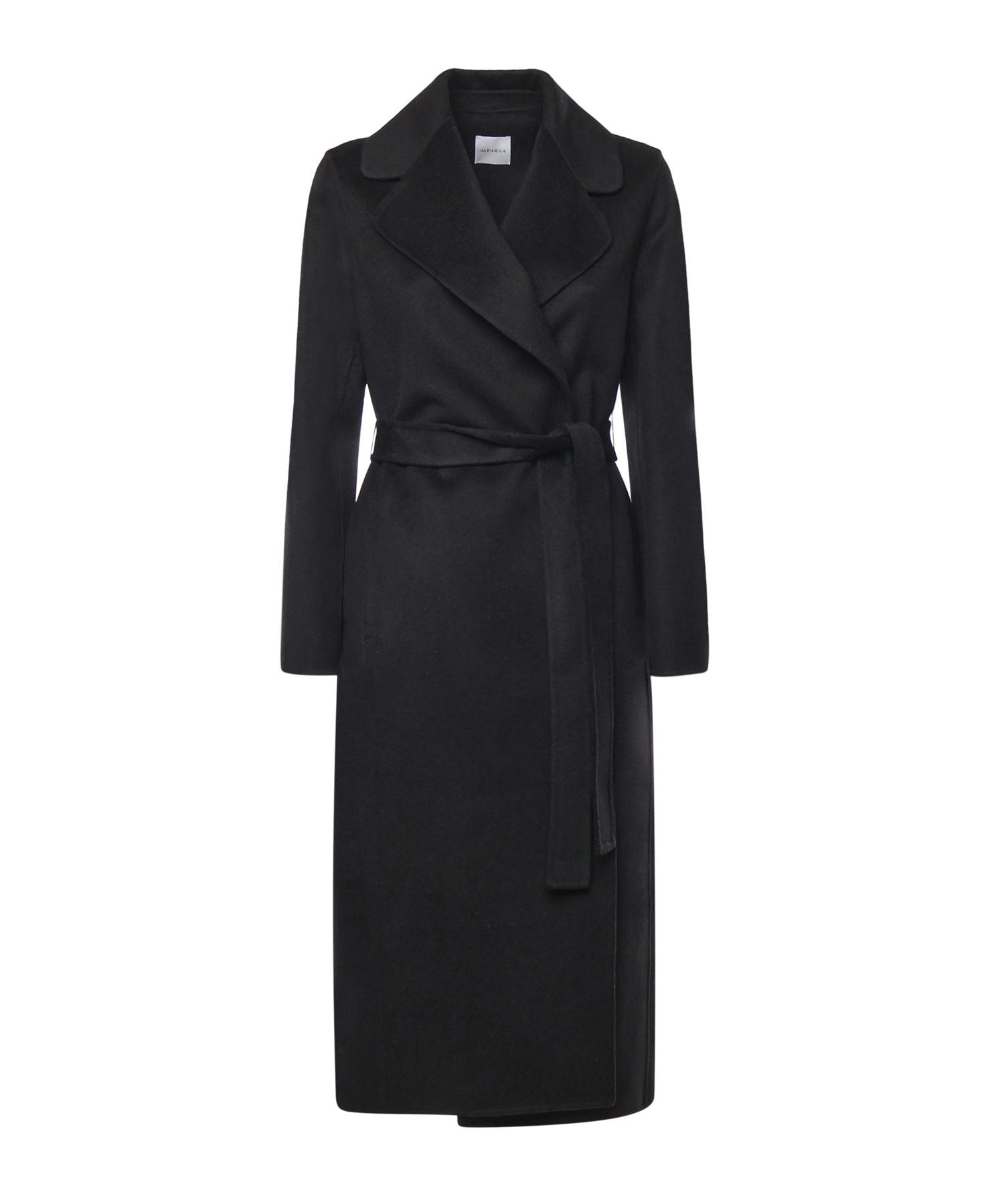 Cappotto lungo in lana 26AL218 NERO ALISHEVA 