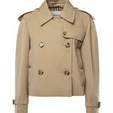 Giacca trench cropped in gabardine 8115792 A1366 BURBERRY 