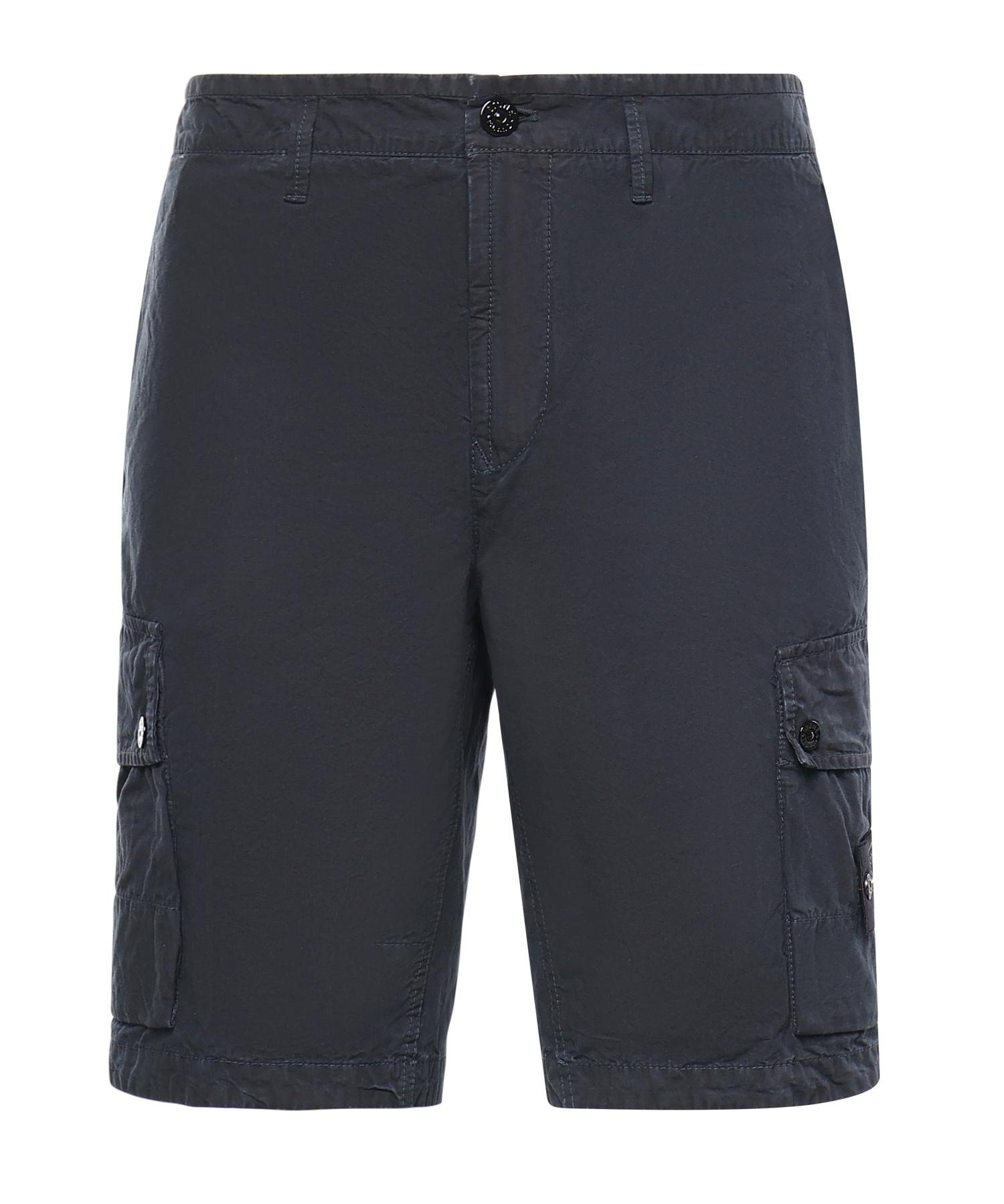 Shorts cargo in cotone con logo L1S15L100019 S00WAV0120 STONE ISLAND 