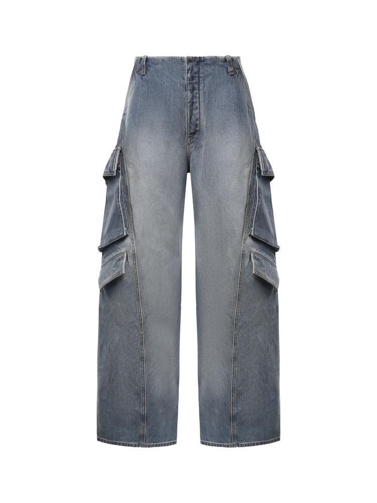Jeans cargo in denim AA9P1400D026D A56 ALAIA 