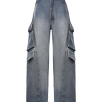 Jeans cargo in denim AA9P1400D026D A56 ALAIA 
