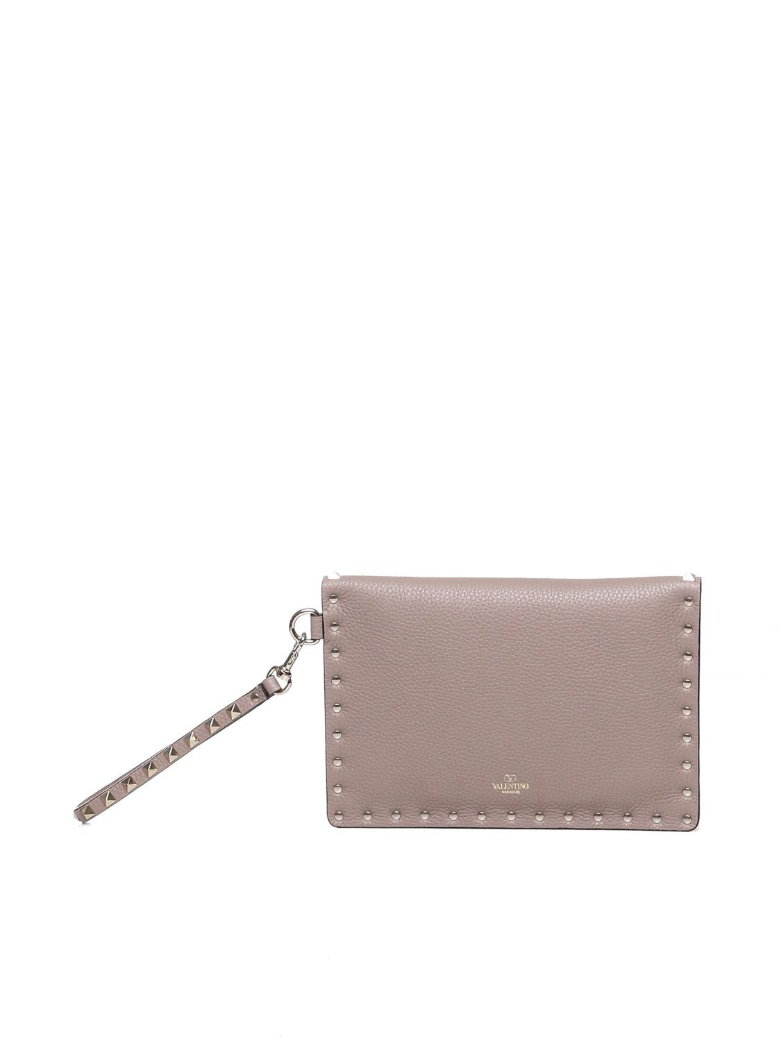 Pouch Rockstud in vitello granato 8W2P0P87 VSHP45 VALENTINO GARAVANI 
