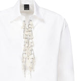 Camicia con applicazioni gioiello 104708 A2PJZ04 PINKO 