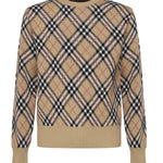 Maglia in misto lana e mohair Check 8111379 B9368 BURBERRY 