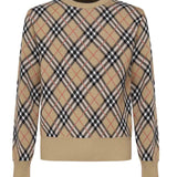 Maglia in misto lana e mohair Check 8111379 B9368 BURBERRY 