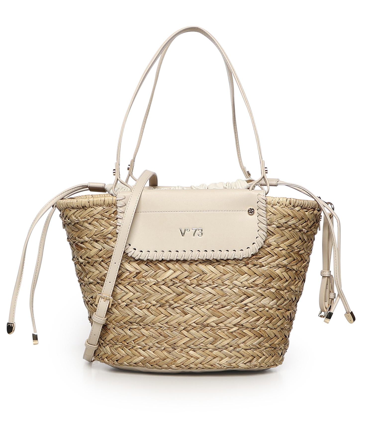 Borsa Vanna con logo 73BS9N201 VANNAOFF WHITE/NATURALE V° 73 