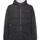 Piumino reversibile con cappuccio e logo UMA25151PI BLACK RICHMOND X 