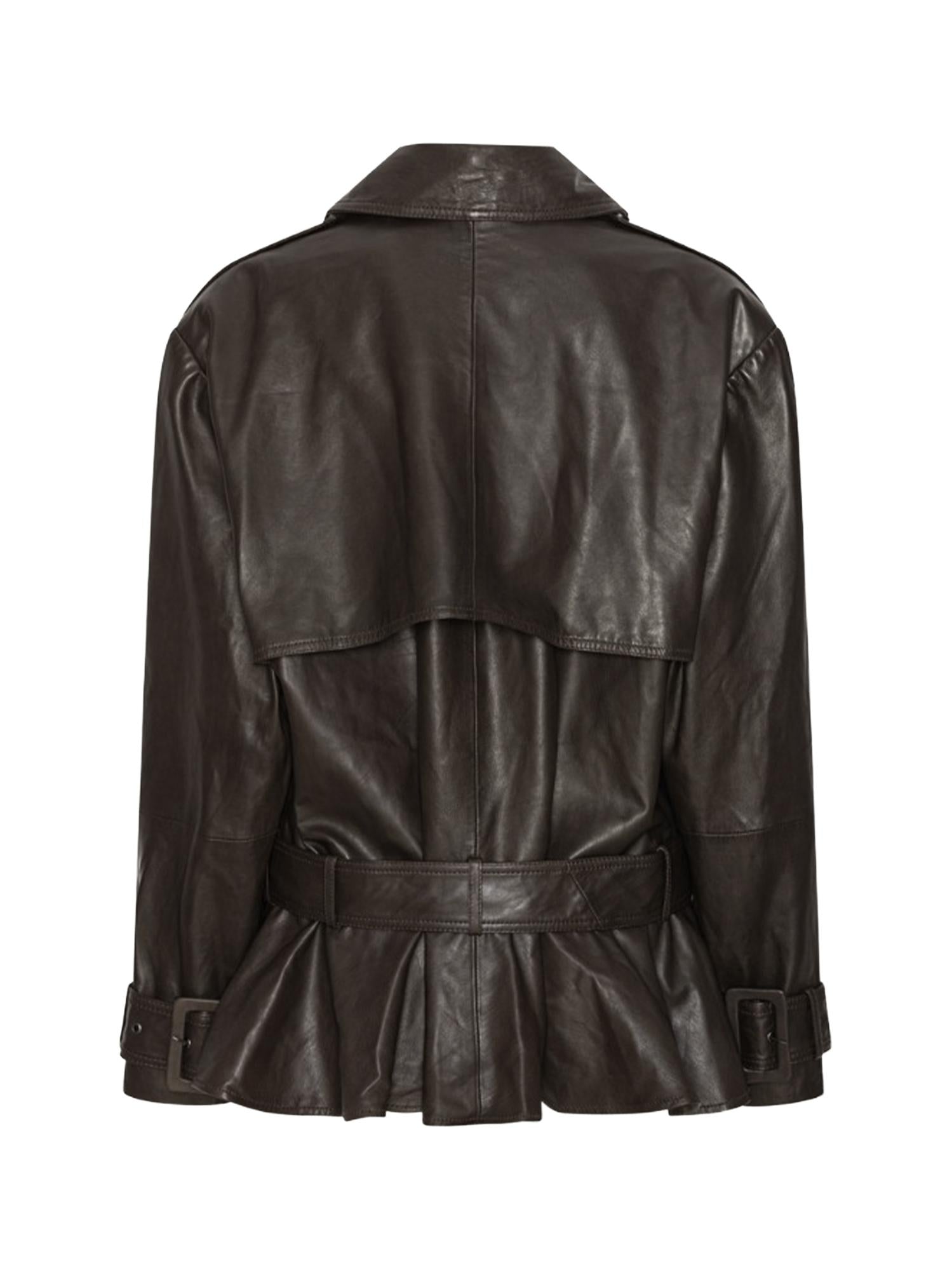 Giacca biker in pelle 115817 1667 ROTATE 
