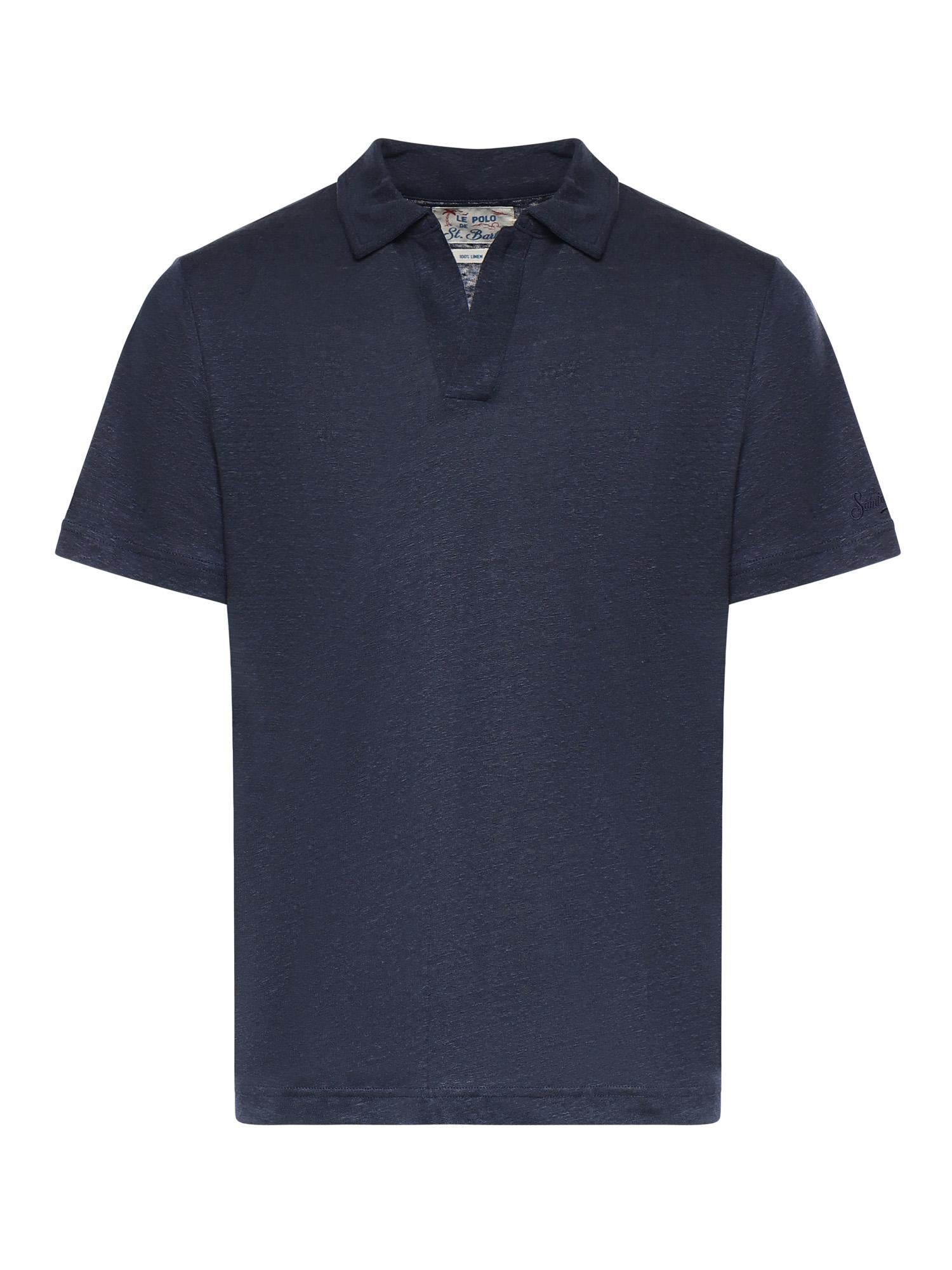 Polo in lino FRS0001 00119L MC2 SAINT BARTH 