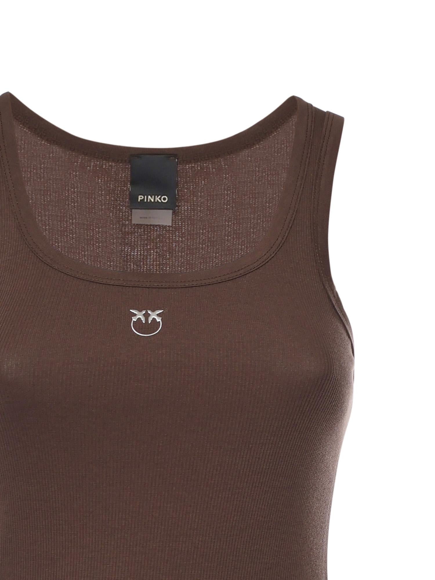 Canotta con logo Love Birds 100807 A338L78 PINKO 