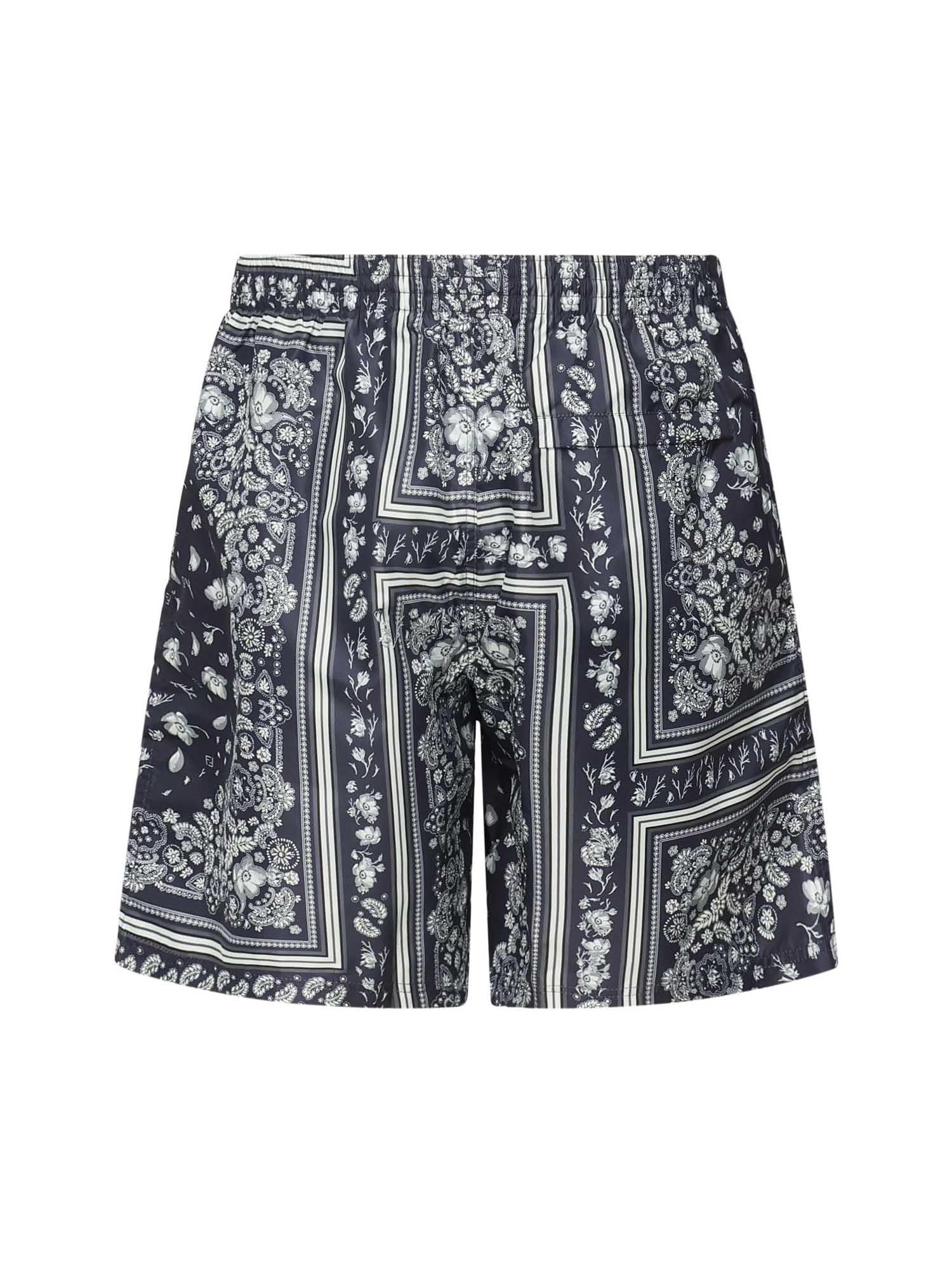 Boxer Mare in nylon stampato FXB134 AV6AF0U6K FENDI 