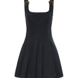 Miniabito in cotone svasato 80HAO909 N0715899 VERSACE JEANS COUTURE 