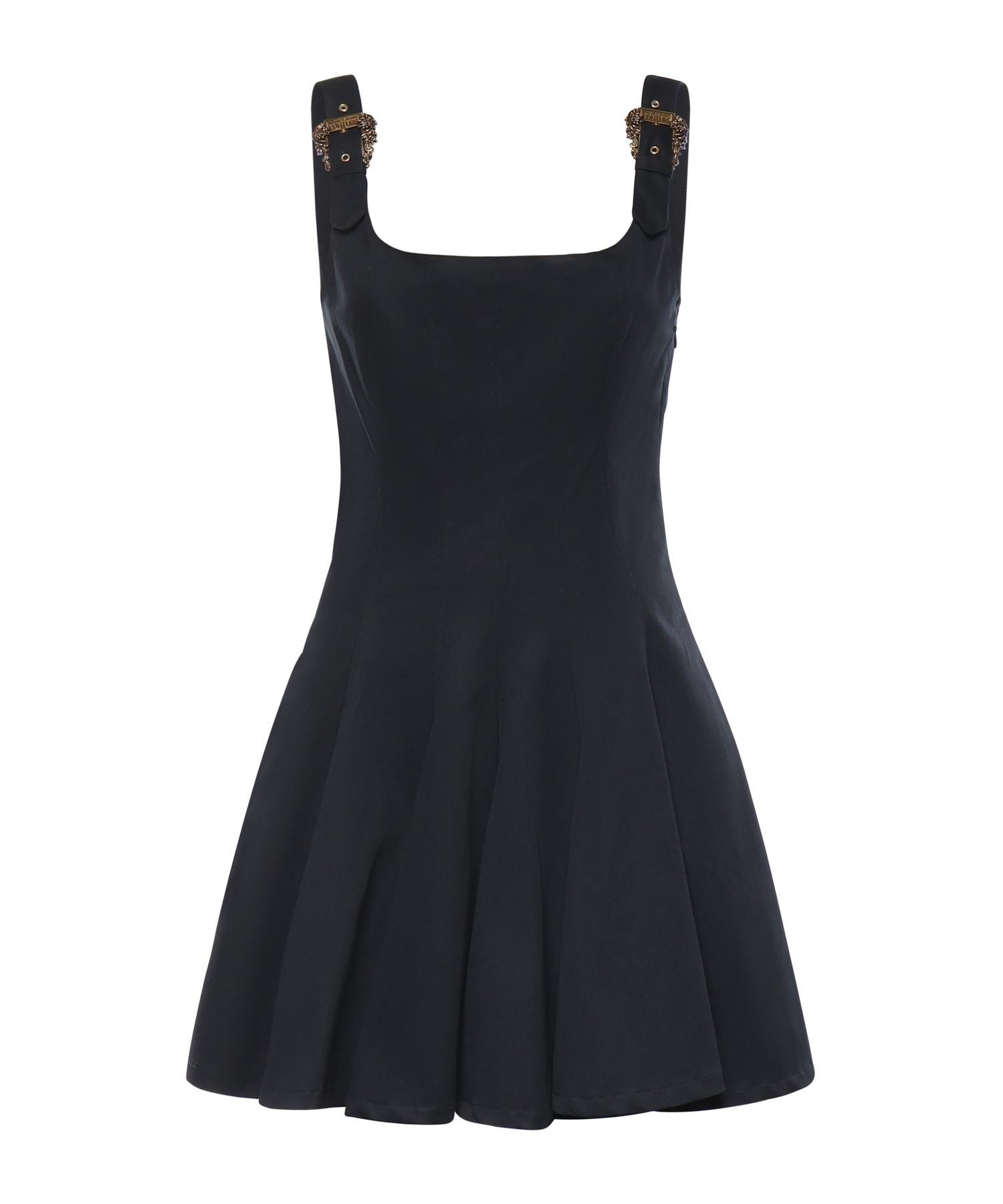 Miniabito in cotone svasato 80HAO909 N0715899 VERSACE JEANS COUTURE 