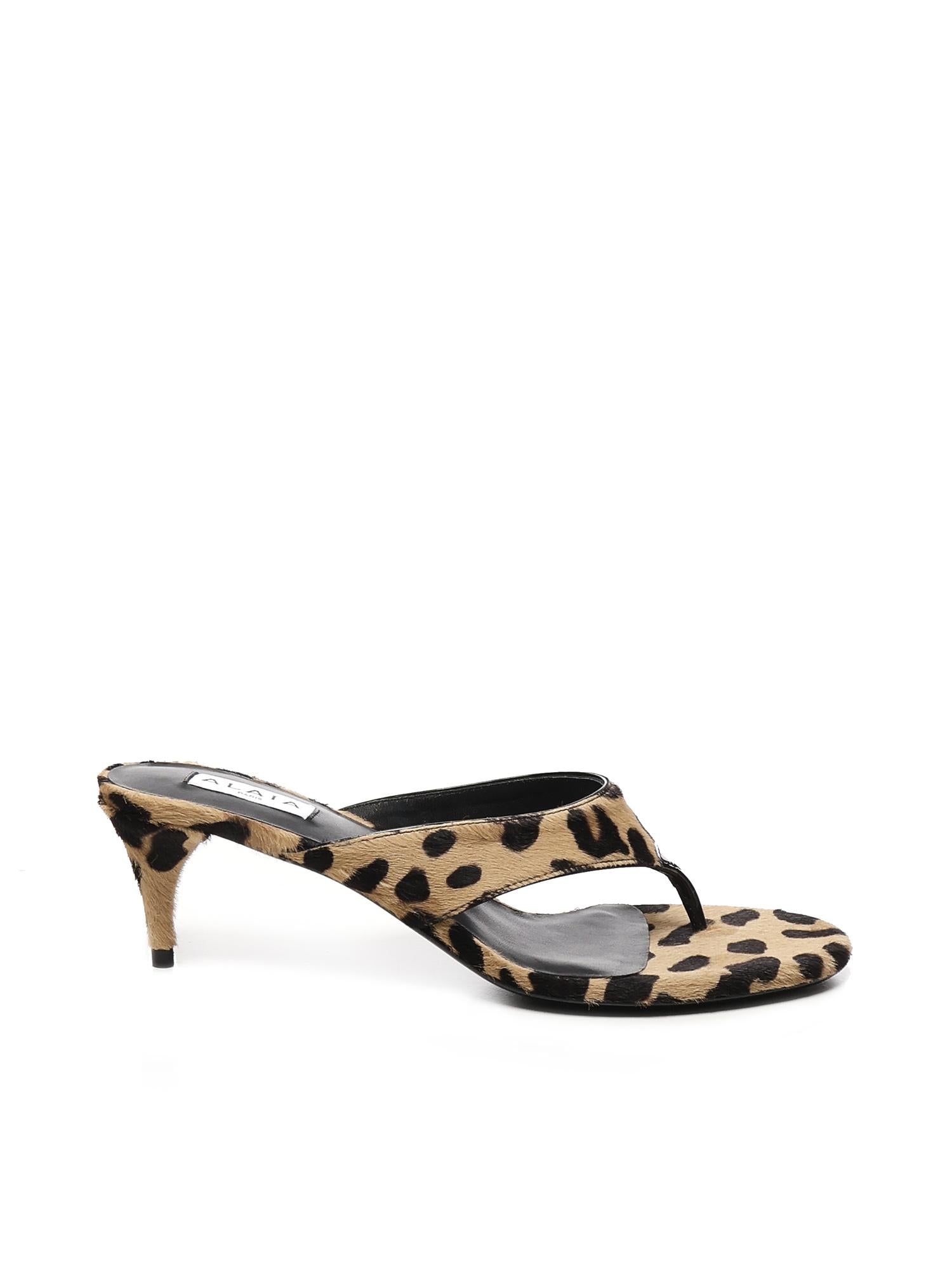 Mules Infradito animalier AA3S132CK205 157 ALAIA 