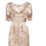 Abito midi in jacquard di seta stampata FABX4280F4680 1882 ALESSANDRA RICH 