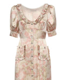 Abito midi in jacquard di seta stampata FABX4280F4680 1882 ALESSANDRA RICH 