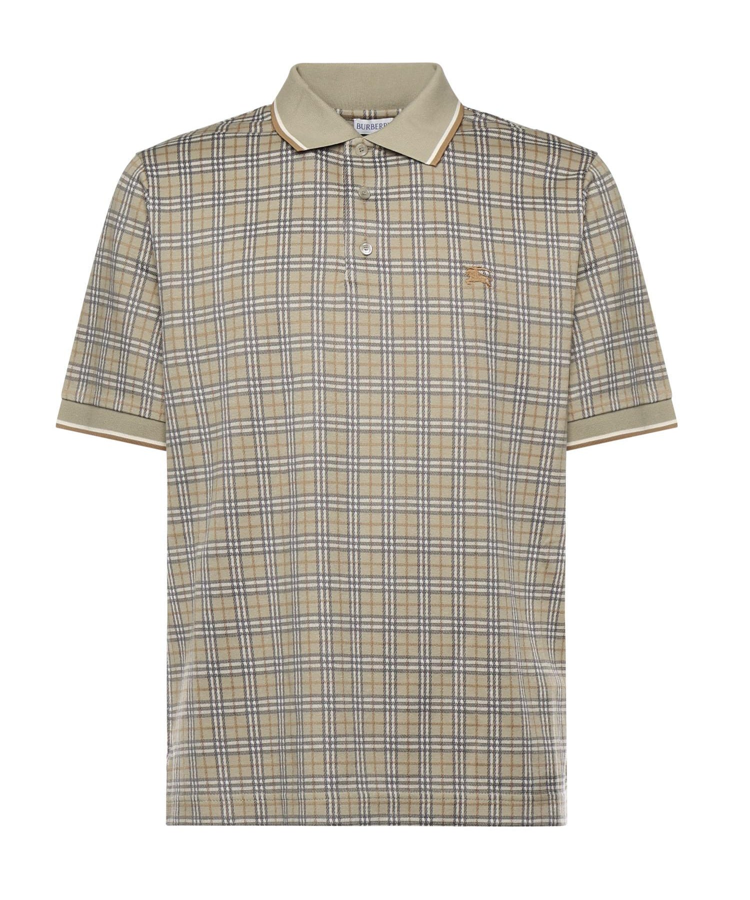 Polo in misto cotone Check<BR/> 8119563 C4053 BURBERRY 