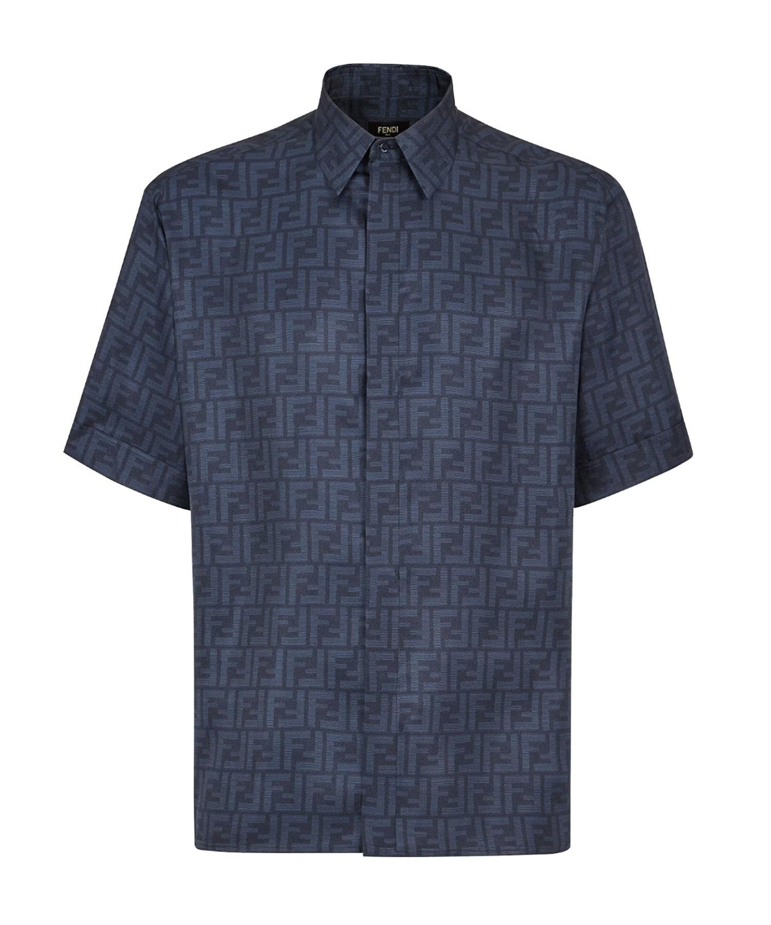 Camicia in seta FF jacquard FS0795 AKEEF0H5A FENDI 