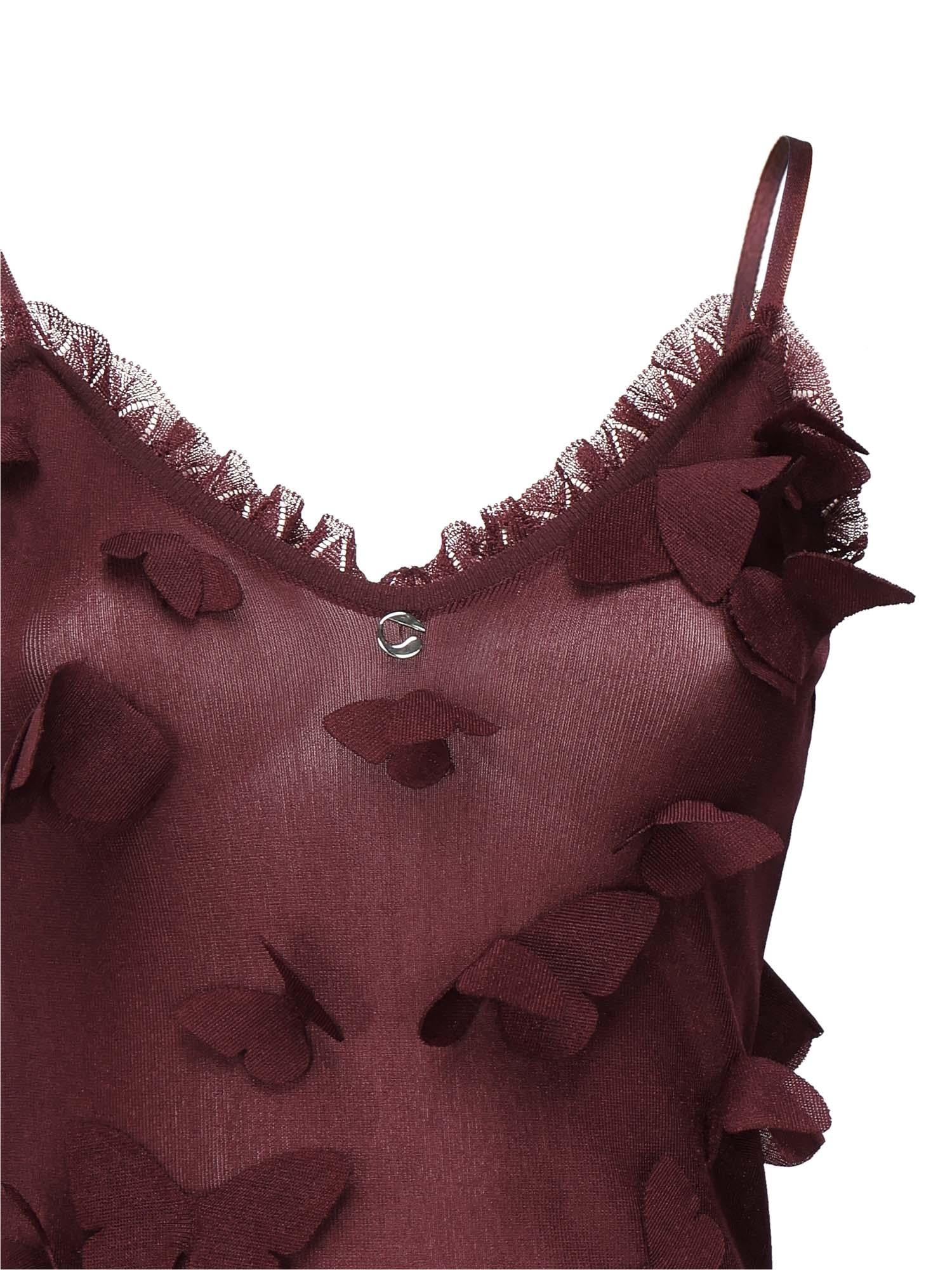 Abito Butterflies Techno con ricamo COPML166Y3015 RED COPERNI 