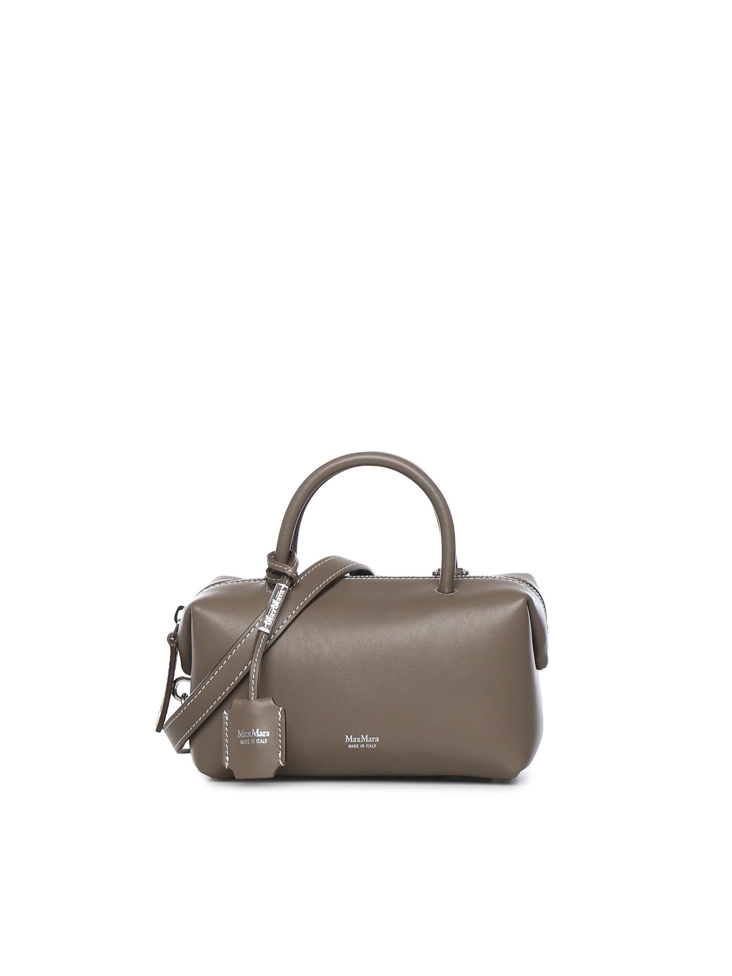 Bauletto in pelle con logo 2614511031600 027 MAX MARA 