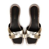Sandali piatti Miryam<BR/> MIRYAM PLATINO GIULIANO GALIANO 