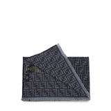 Sciarpa in maglia con motivo FF all-over FXS830 AS6LF1Q3B FENDI 