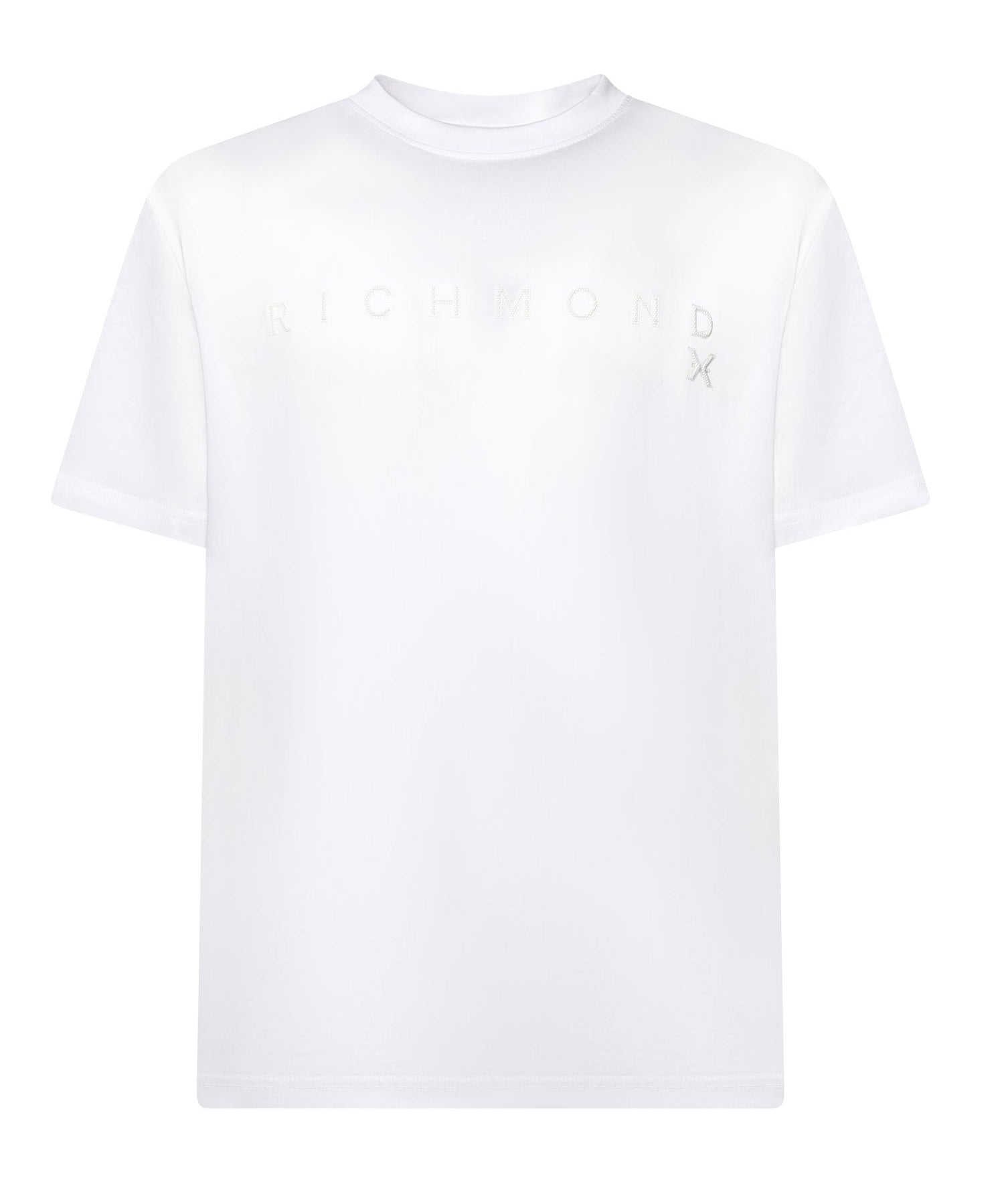 T-shirt Patum in cotone UMA25046TS WHITE RICHMOND X 