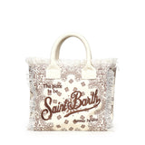 Borsa Colette in canvas con frange COL0001 02565L MC2 SAINT BARTH 