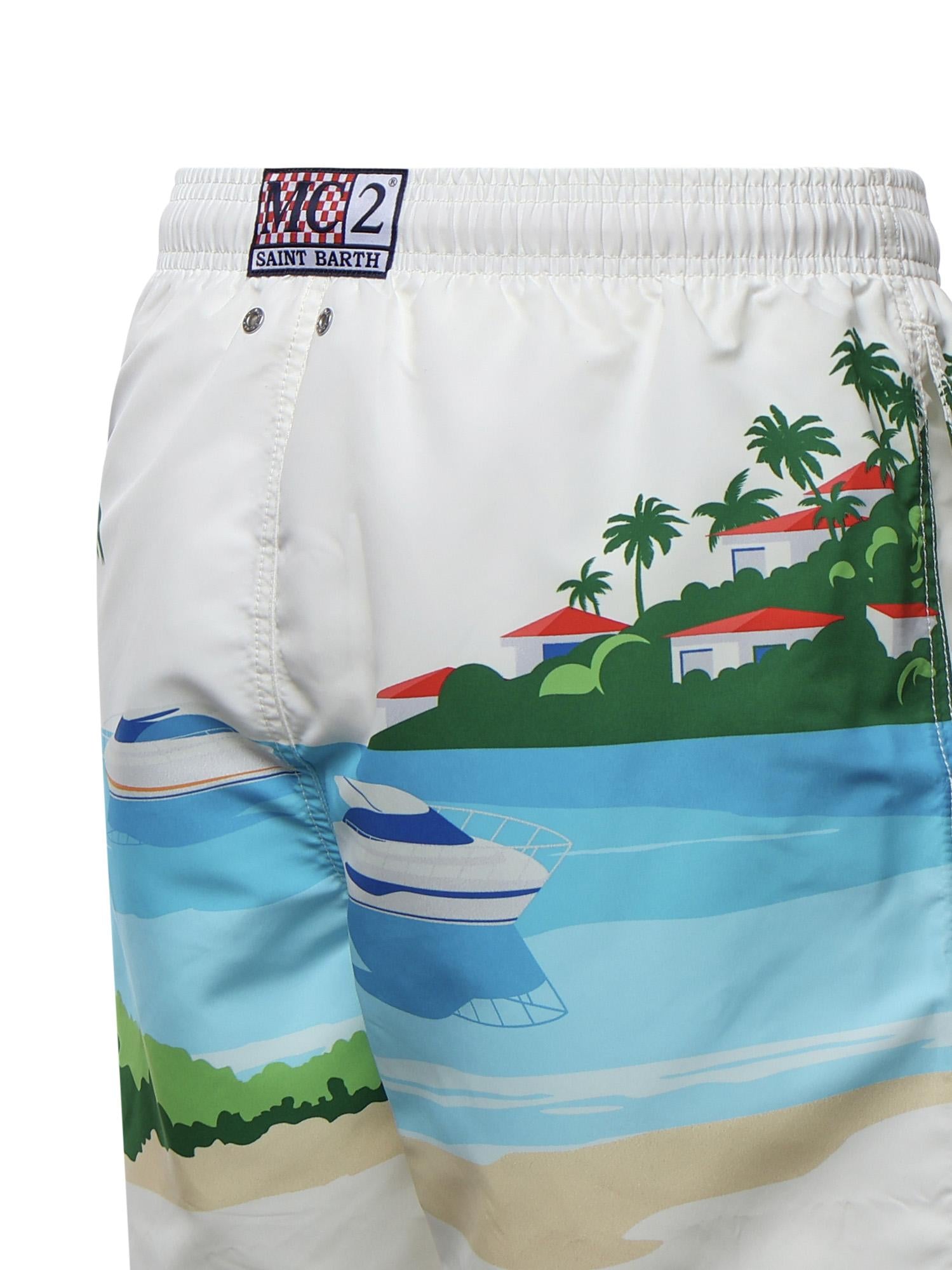 Costume da bagno con stampa GUS0009 07562L MC2 SAINT BARTH 