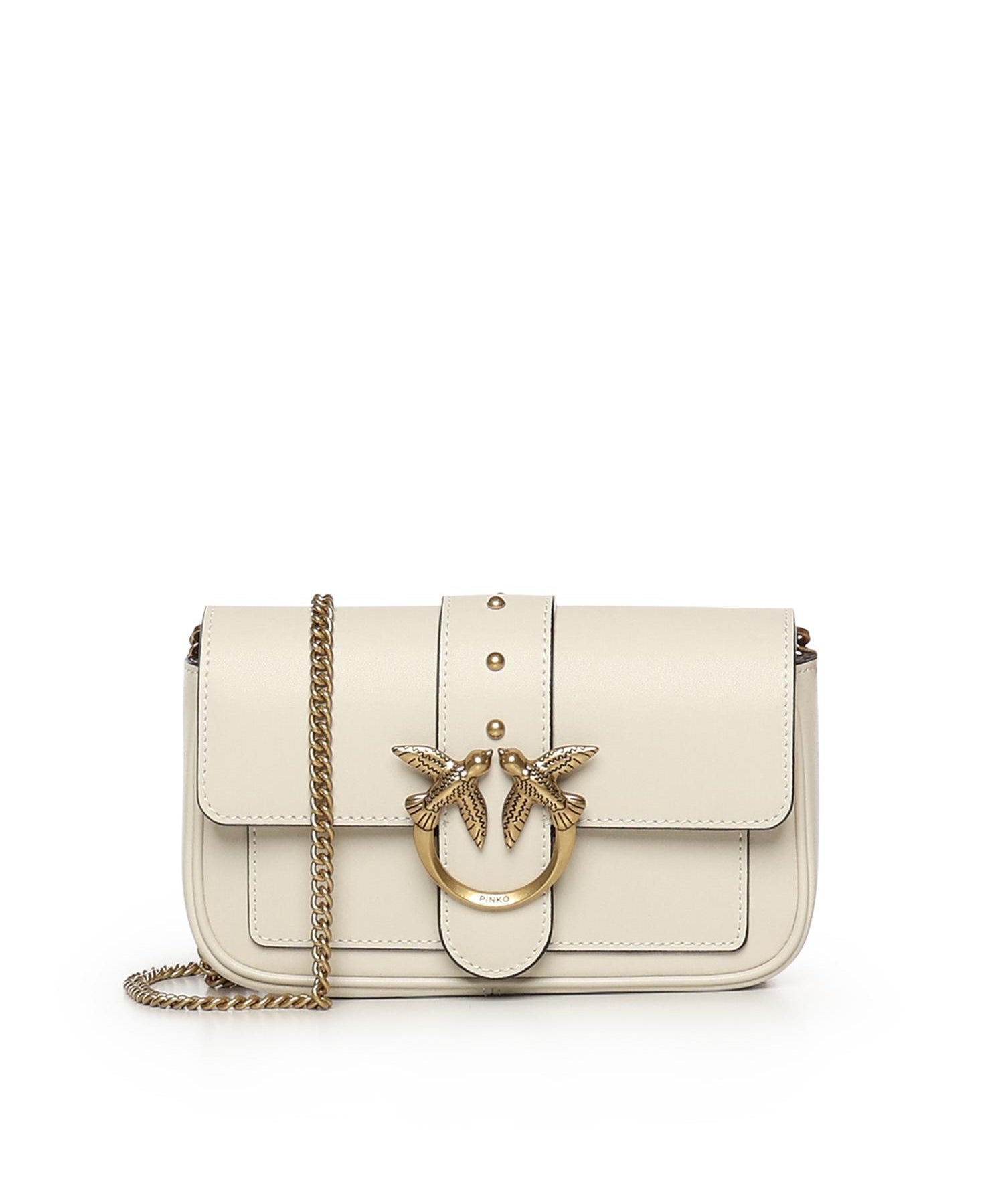 Borsa piccola pocket Love Bag One Simply in pelle 100061 A0F1Z14Q PINKO 