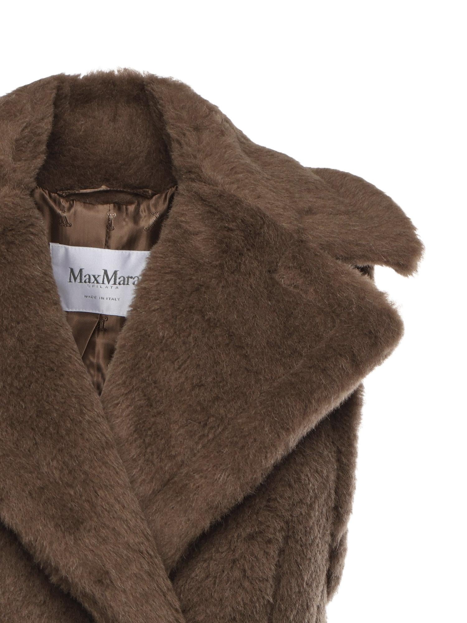 Cappotto smanicato in Teddy di alpaca e lana 2521276223600 004 MAX MARA 